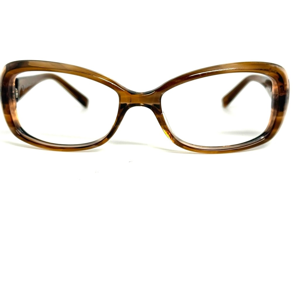 Vera Wang V277 Honey Tortoise Gold Tone Detail Eyeglass Frames 50-17-135